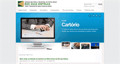 Desktop Screenshot of cartorioriodasostras.com.br