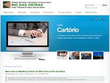 Tablet Screenshot of cartorioriodasostras.com.br